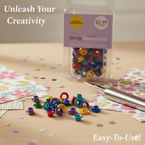 JoAnn Essentials 3/16" multi colored 50 eyelets